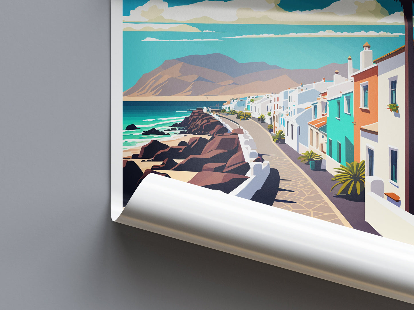 Lanzarote Travel Print Wall Art Lanzarote Wall Hanging Home Décor Lanzarote Gift Art Lovers Spain Art Lover Gift Lanzarote Wall Décor
