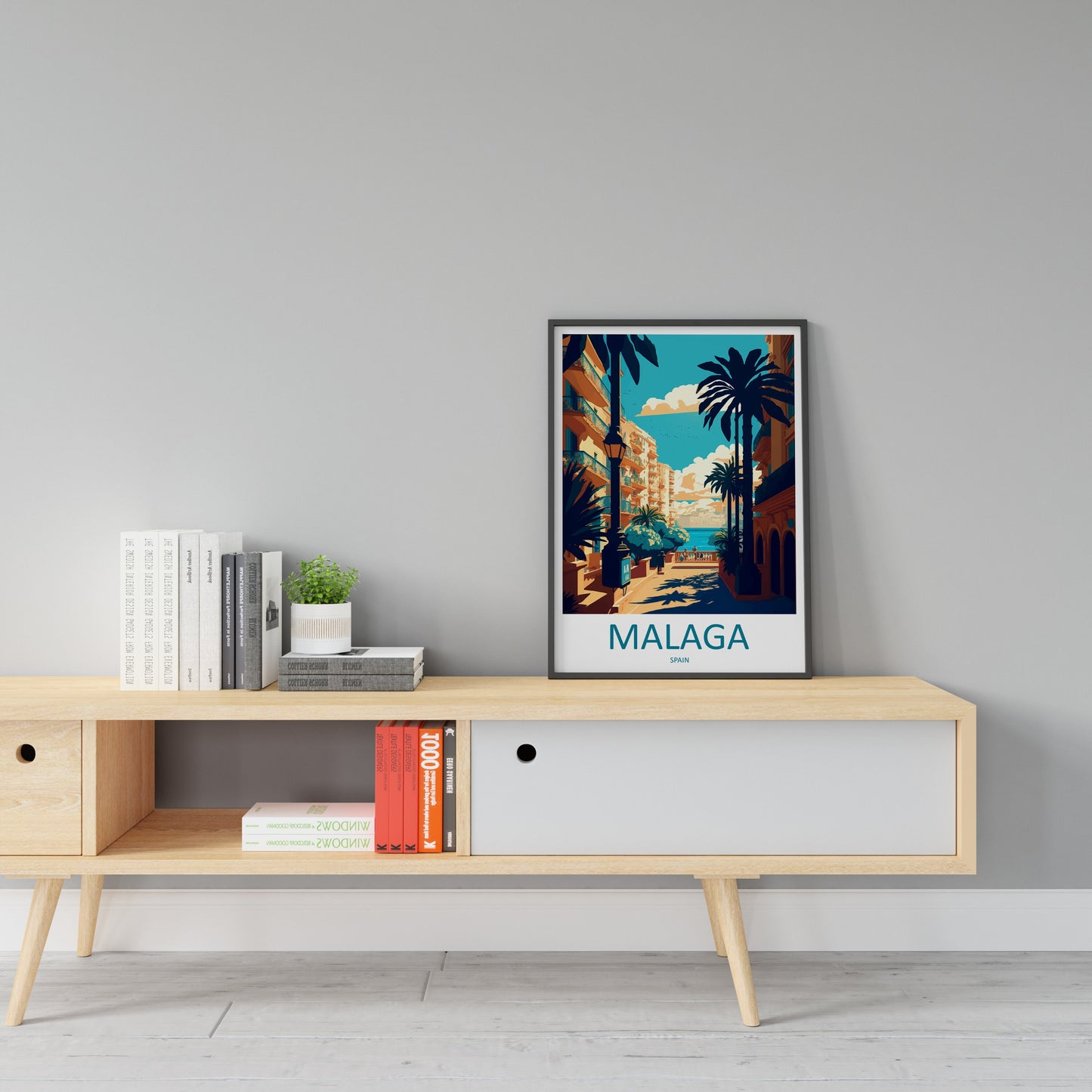 Malaga Travel Print Wall Art Malaga Wall Hanging Home Décor Malaga Gift Art Lovers Spain Art Lover Gift Malaga Wall Décor Malaga Spain Decor