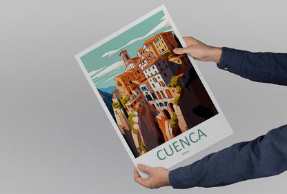 Cuenca Travel Print Wall Art Cuenca Wall Hanging Home Décor Cuenca Gift Art Lovers Spain Art Lover Gift Cuenca Wall Décor Cuenca Spain Print