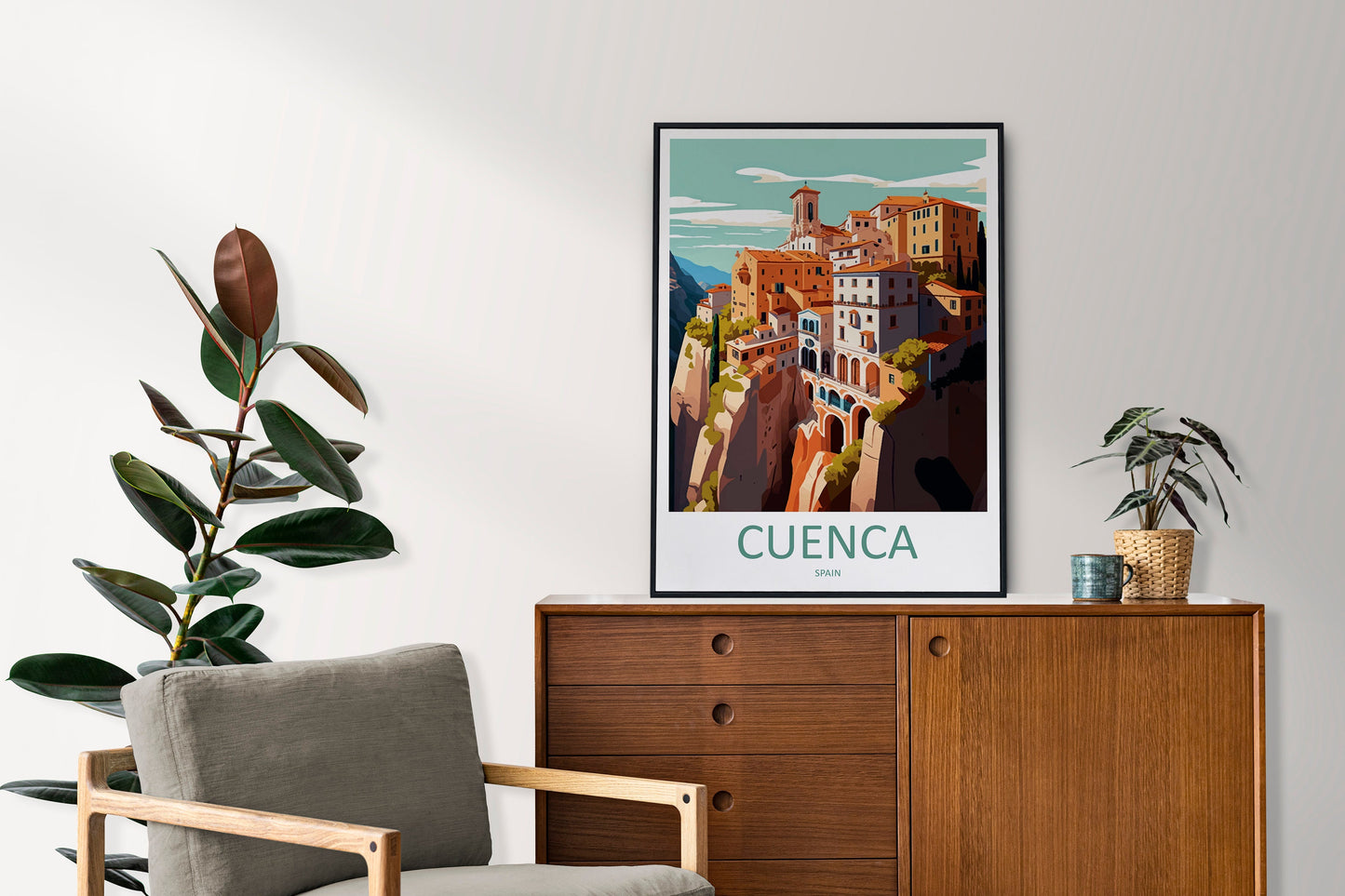 Cuenca Travel Print Wall Art Cuenca Wall Hanging Home Décor Cuenca Gift Art Lovers Spain Art Lover Gift Cuenca Wall Décor Cuenca Spain Print