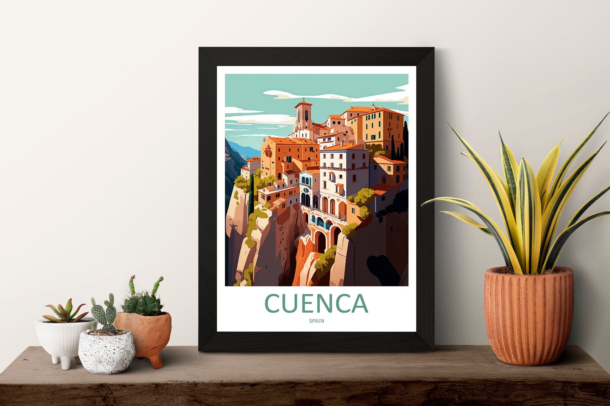 Cuenca Travel Print Wall Art Cuenca Wall Hanging Home Décor Cuenca Gift Art Lovers Spain Art Lover Gift Cuenca Wall Décor Cuenca Spain Print