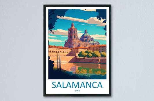 Salamanca Travel Print Wall Art Salamanca Wall Hanging Home Décor Salamanca Gift Art Lovers Spain Art Lover Gift Salamanca Print Spain Art