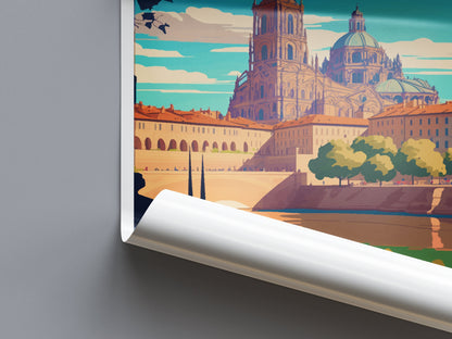 Salamanca Travel Print Wall Art Salamanca Wall Hanging Home Décor Salamanca Gift Art Lovers Spain Art Lover Gift Salamanca Print Spain Art