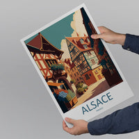 Alsace Print Alsace Home Decor Cityscape Art Print Alsace Wall Art for Travel Enthusiast Gift Wall Hanging Alsace France Wall Poster Decor