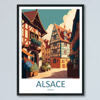 Alsace Print Alsace Home Decor Cityscape Art Print Alsace Wall Art for Travel Enthusiast Gift Wall Hanging Alsace France Wall Poster Decor