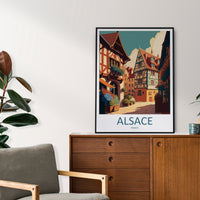 Alsace Print Alsace Home Decor Cityscape Art Print Alsace Wall Art for Travel Enthusiast Gift Wall Hanging Alsace France Wall Poster Decor
