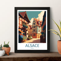 Alsace Print Alsace Home Decor Cityscape Art Print Alsace Wall Art for Travel Enthusiast Gift Wall Hanging Alsace France Wall Poster Decor
