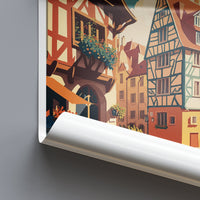 Alsace Print Alsace Home Decor Cityscape Art Print Alsace Wall Art for Travel Enthusiast Gift Wall Hanging Alsace France Wall Poster Decor
