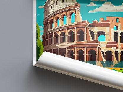 Rome Travel Print Wall Art Rome Wall Hanging Home Décor Rome Gift Art Lovers Italy Art Lover Gift Rome Print Italy Wall Art Decor