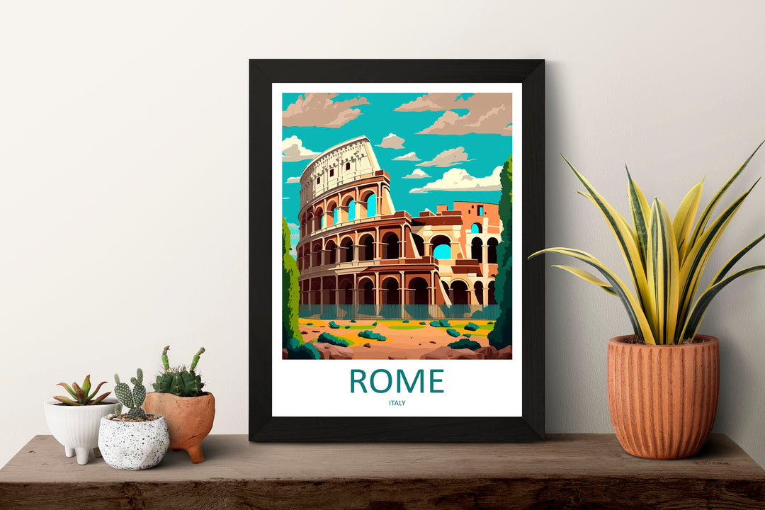 Rome Travel Print Wall Art Rome Wall Hanging Home Décor Rome Gift Art Lovers Italy Art Lover Gift Rome Print Italy Wall Art Decor