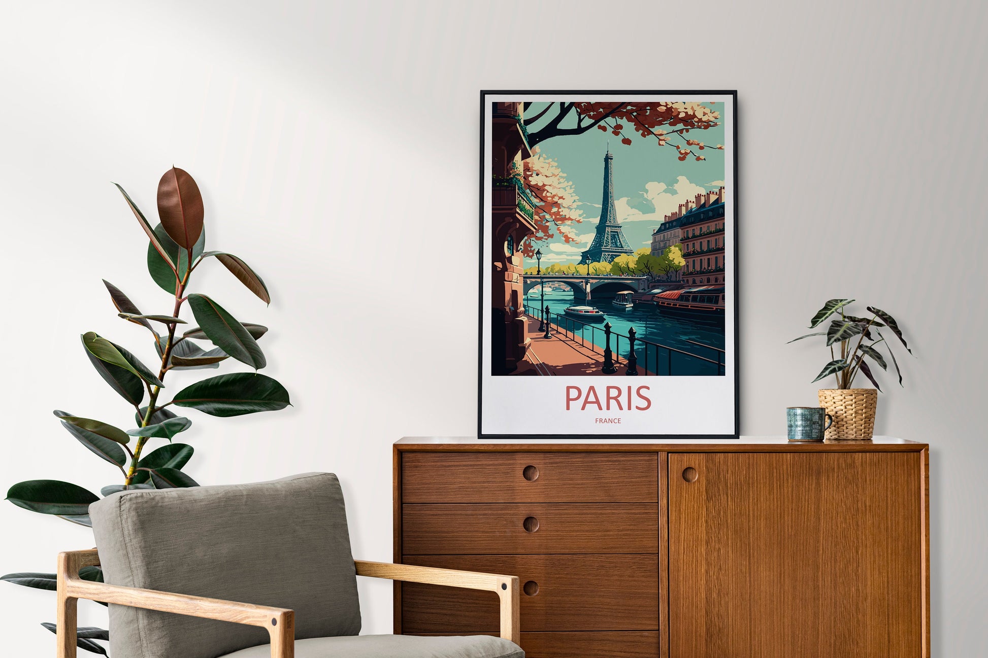 Paris Travel Print Wall Art Paris Wall Hanging Home Décor Paris Gift Art Lovers France Art Lover Gift Paris Print France Wall Art Décor