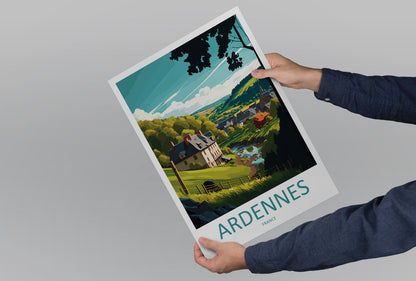 Ardennes Travel Print Wall Art Ardennes Wall Hanging Home Décor Ardennes Gift Art Lovers France Art Lover Gift Ardennes Print France Artwork