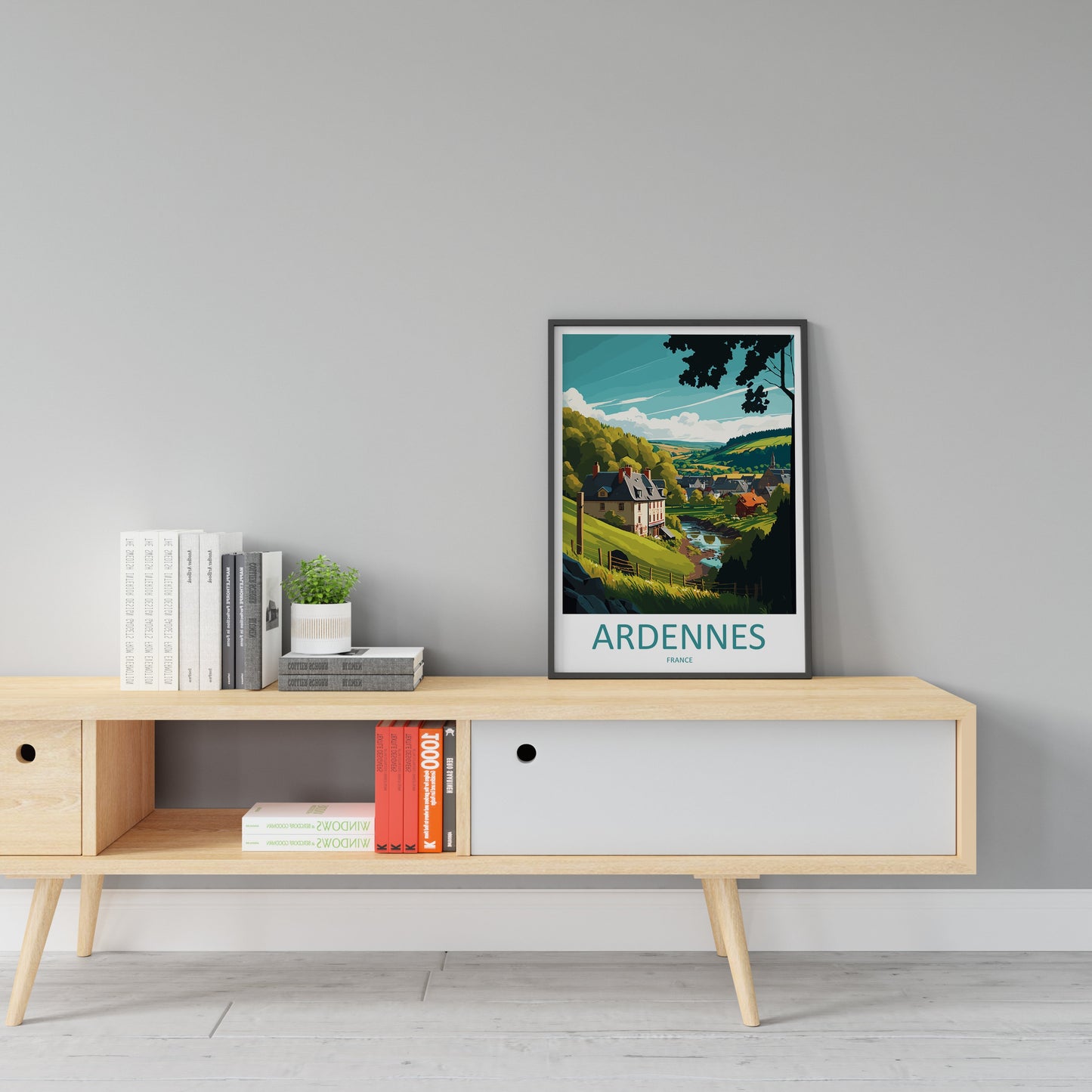 Ardennes Travel Print Wall Art Ardennes Wall Hanging Home Décor Ardennes Gift Art Lovers France Art Lover Gift Ardennes Print France Artwork
