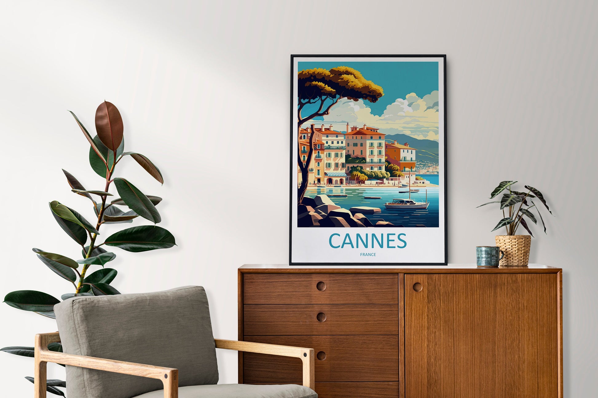 Cannes Travel Print Wall Art Cannes Wall Hanging Home Décor Cannes Gift Art Lovers France Art Lover Gift Cannes Print France Artwork