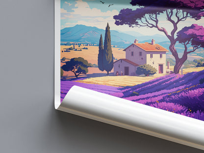 Provence Travel Print Wall Art Provence Wall Hanging Home Décor Provence Gift Art Lovers France Art Lover Gift Provence Art Provence Art