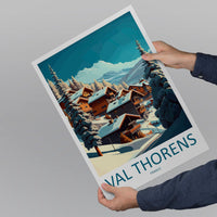 Val Thorens Travel Print Wall Art Val Thorens Wall Hanging Home Décor Val Thorens Gift Art Lovers Ski Art Lover Gift Val Thorens Print Ski