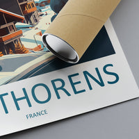 Val Thorens Travel Print Wall Art Val Thorens Wall Hanging Home Décor Val Thorens Gift Art Lovers Ski Art Lover Gift Val Thorens Print Ski