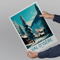 Val d'isere Travel Print Wall Art Val d'isere Wall Hanging Home Décor Val d'isere Gift Art Lovers Ski Art Lover Gift Val d'isere Print Ski