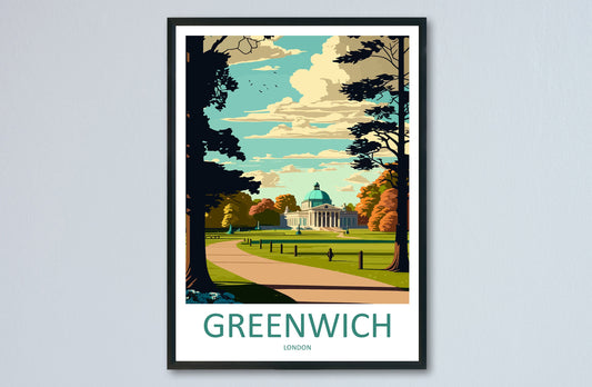 Greenwich Park Travel Print Greenwich Park Home Décor Greenwich Park Art Print Greenwich Park Wall Print Greenwich Park Gift For London Art