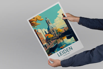 Leiden Travel Print Leiden Home Décor Leiden Art Print Leiden Wall Print Leiden Gift For Netherlands Art Leiden Wall Poster Leiden Travel