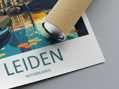 Leiden Travel Print Leiden Home Décor Leiden Art Print Leiden Wall Print Leiden Gift For Netherlands Art Leiden Wall Poster Leiden Travel