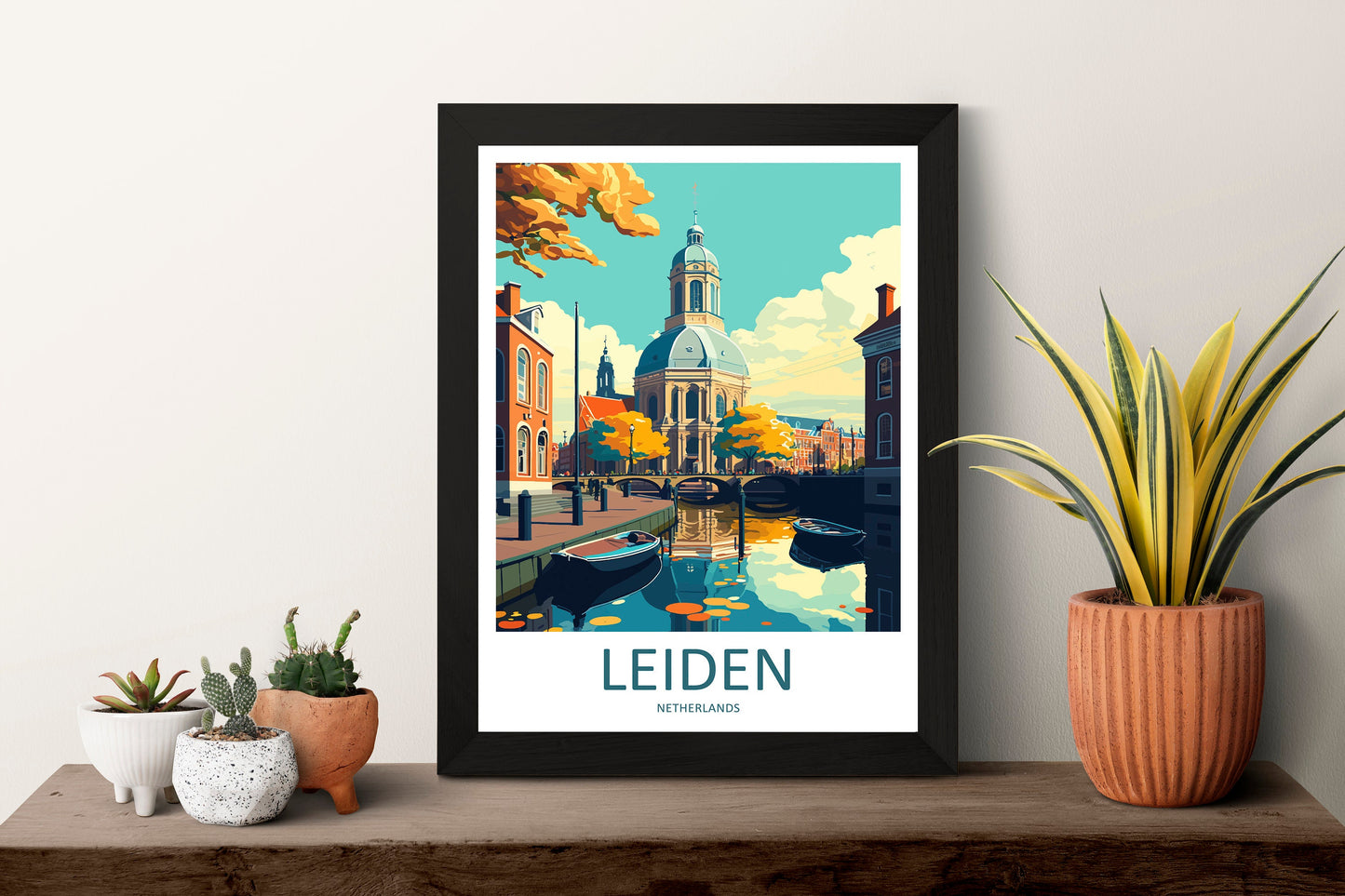 Leiden Travel Print Leiden Home Décor Leiden Art Print Leiden Wall Print Leiden Gift For Netherlands Art Leiden Wall Poster Leiden Travel