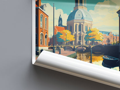 Leiden Travel Print Leiden Home Décor Leiden Art Print Leiden Wall Print Leiden Gift For Netherlands Art Leiden Wall Poster Leiden Travel