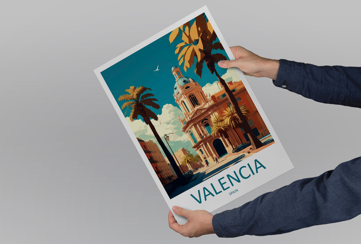 Valencia Travel Print Wall Art Valencia Wall Hanging Home Décor Valencia Gift Art Lovers Spain Art Lover Gift Valencia Print Spain Wall Art