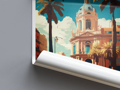 Valencia Travel Print Wall Art Valencia Wall Hanging Home Décor Valencia Gift Art Lovers Spain Art Lover Gift Valencia Print Spain Wall Art