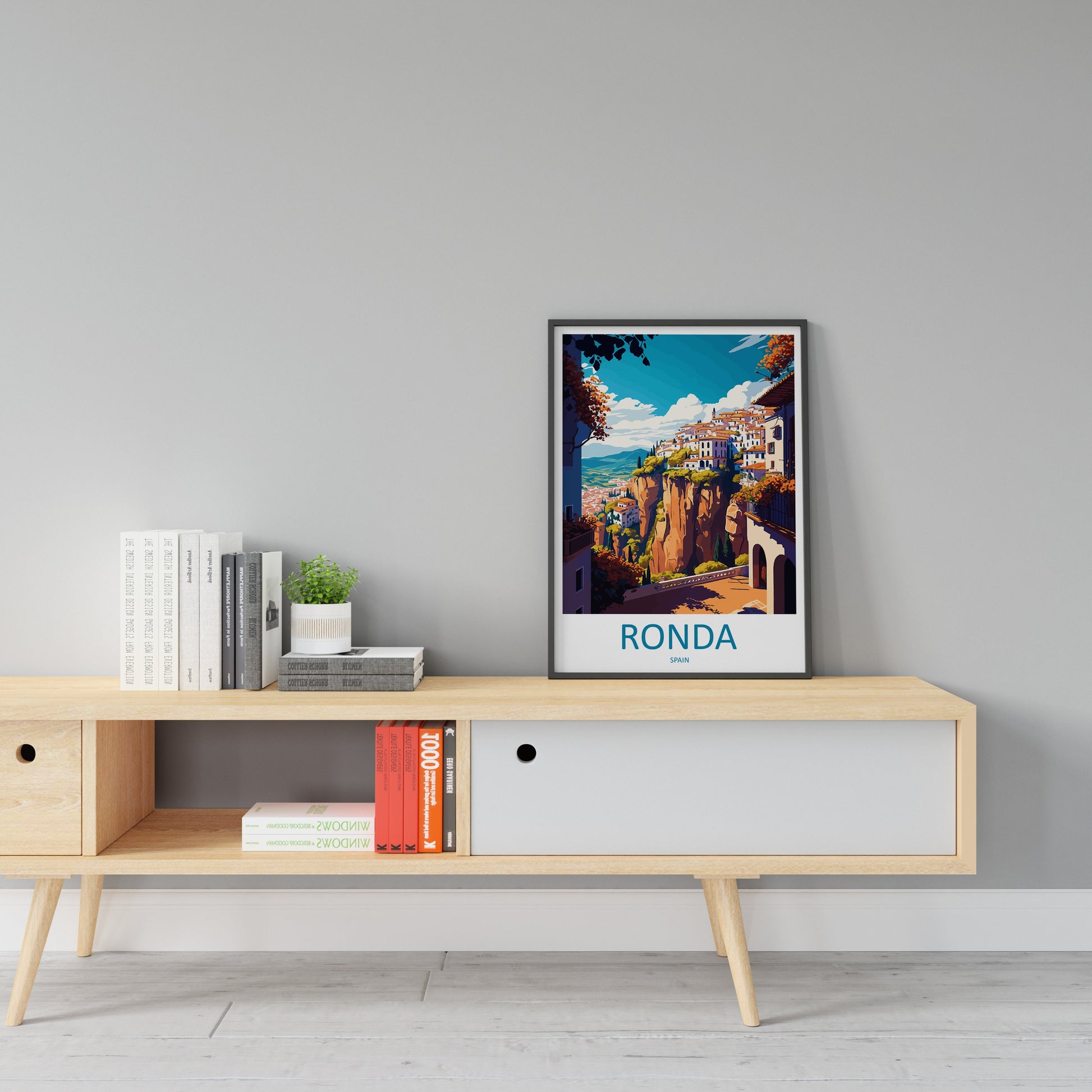 Ronda Travel Print Wall Art Ronda Wall Hanging Home Décor Ronda Gift Art Lovers Spain Art Lover Gift Ronda Print Spain Wall Art
