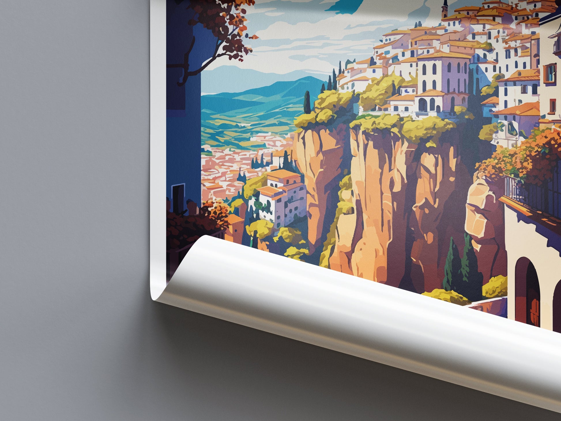 Ronda Travel Print Wall Art Ronda Wall Hanging Home Décor Ronda Gift Art Lovers Spain Art Lover Gift Ronda Print Spain Wall Art