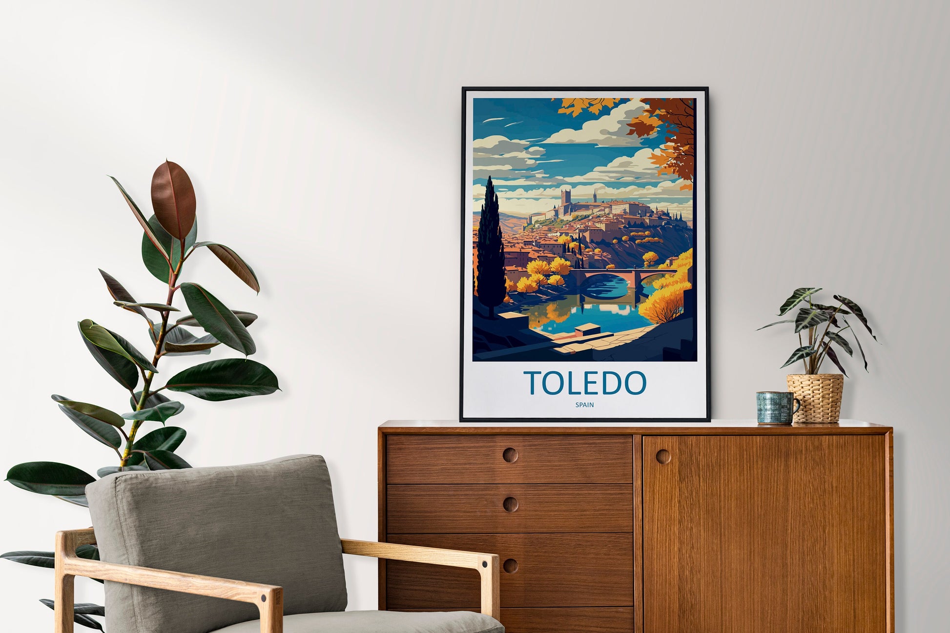 Toledo Travel Print Wall Art Toledo Wall Hanging Home Décor Toledo Gift Art Lovers Spain Art Lover Gift Toledo Print Spain Wall Art
