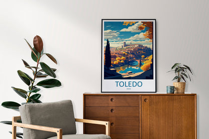Toledo Travel Print Wall Art Toledo Wall Hanging Home Décor Toledo Gift Art Lovers Spain Art Lover Gift Toledo Print Spain Wall Art