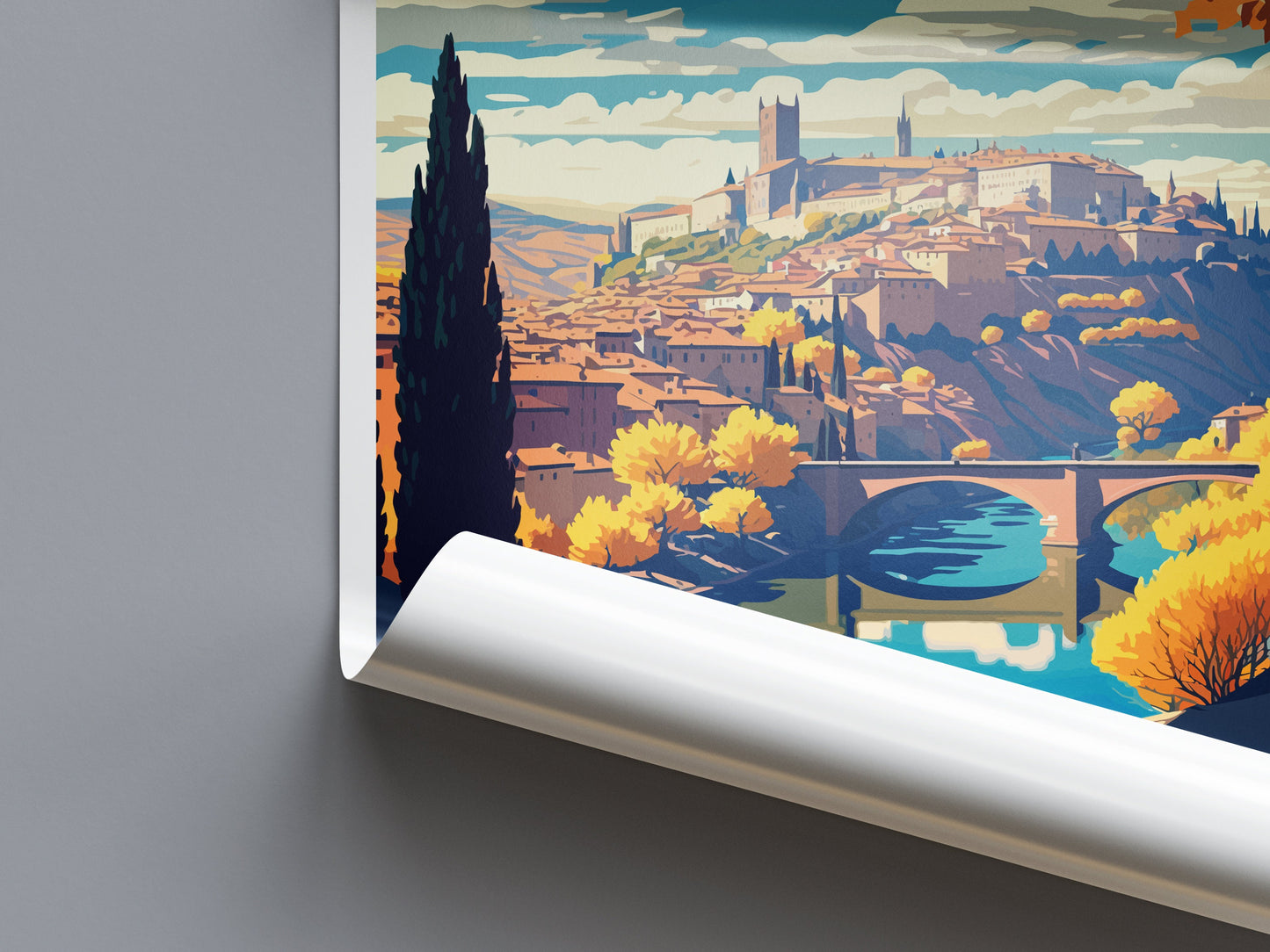 Toledo Travel Print Wall Art Toledo Wall Hanging Home Décor Toledo Gift Art Lovers Spain Art Lover Gift Toledo Print Spain Wall Art