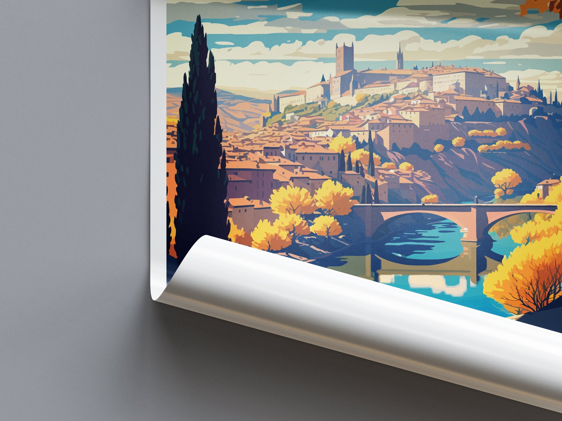 Toledo Travel Print Wall Art Toledo Wall Hanging Home Décor Toledo Gift Art Lovers Spain Art Lover Gift Toledo Print Spain Wall Art