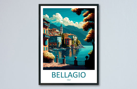 Bellagio Travel Print Wall Art Bellagio Wall Hanging Home Décor Bellagio Gift Art Lovers Italy Art Lover Gift Bellagio Print Bellagio Travel