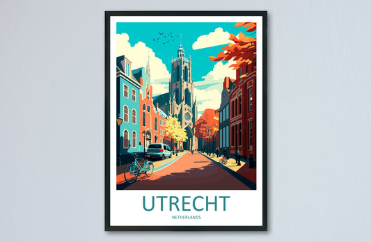 utrecht Travel Print Wall Art utrecht Wall Hanging Home Decoration utrecht Gift Art Lovers utrecht Wall Art utrecht Decor Print Netherlands