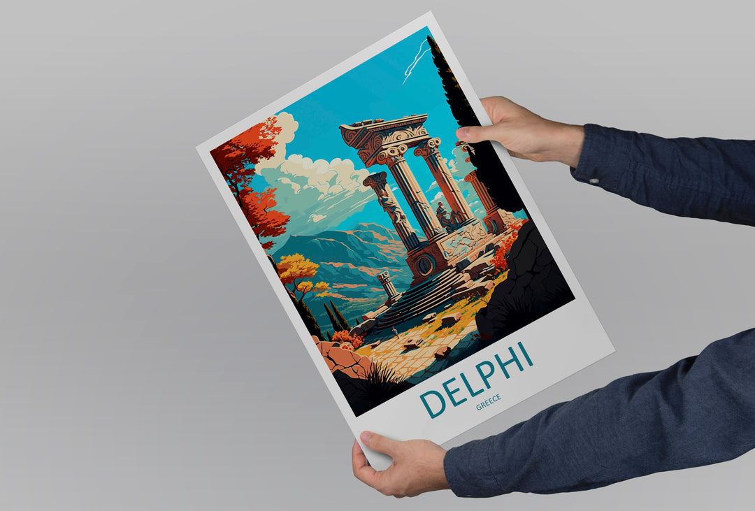 Delphi Travel Print Wall Art Delphi Greece Wall Hanging Home Decoration Delphi Gift Art Lovers Wall Art Print Delphi Wall Décor Greece Print