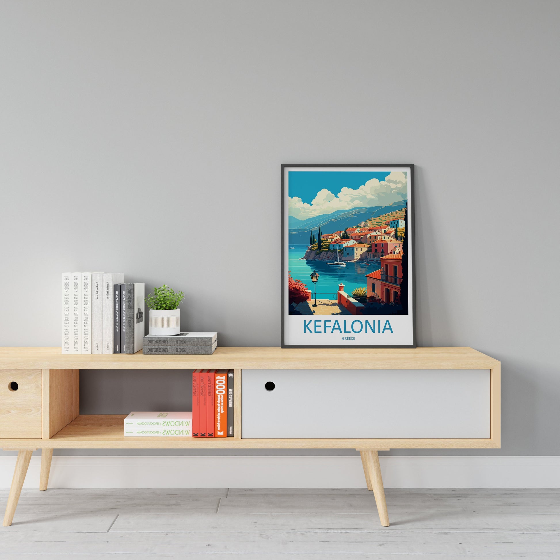 Kefalonia Travel Print Wall Art Kefalonia Greece Wall Hanging Home Decoration Kefalonia Gift Art Lovers Wall Art Print Kefalonia Wall Décor