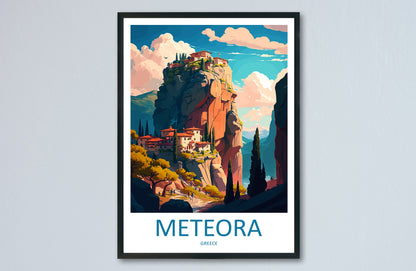 Meteora Travel Print Wall Art Meteora Greece Wall Hanging Home Decoration Meteora Gift Art Lovers Wall Art Print Meteora Wall Décor Greece