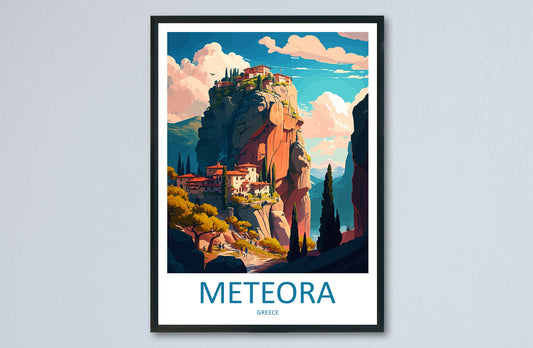 Meteora Travel Print Wall Art Meteora Greece Wall Hanging Home Decoration Meteora Gift Art Lovers Wall Art Print Meteora Wall Décor Greece