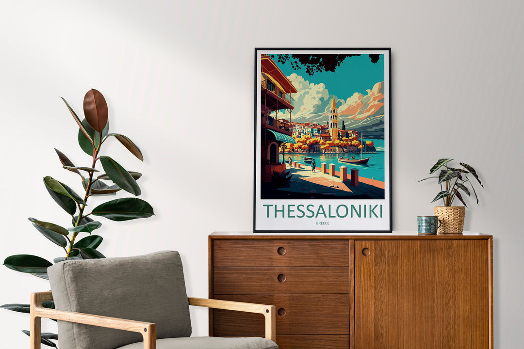 Thessaloniki Travel Print Wall Art Thessaloniki Greece Wall Hanging Home Decoration Thessaloniki Gift Art Lovers Wall Art Print Thessaloniki