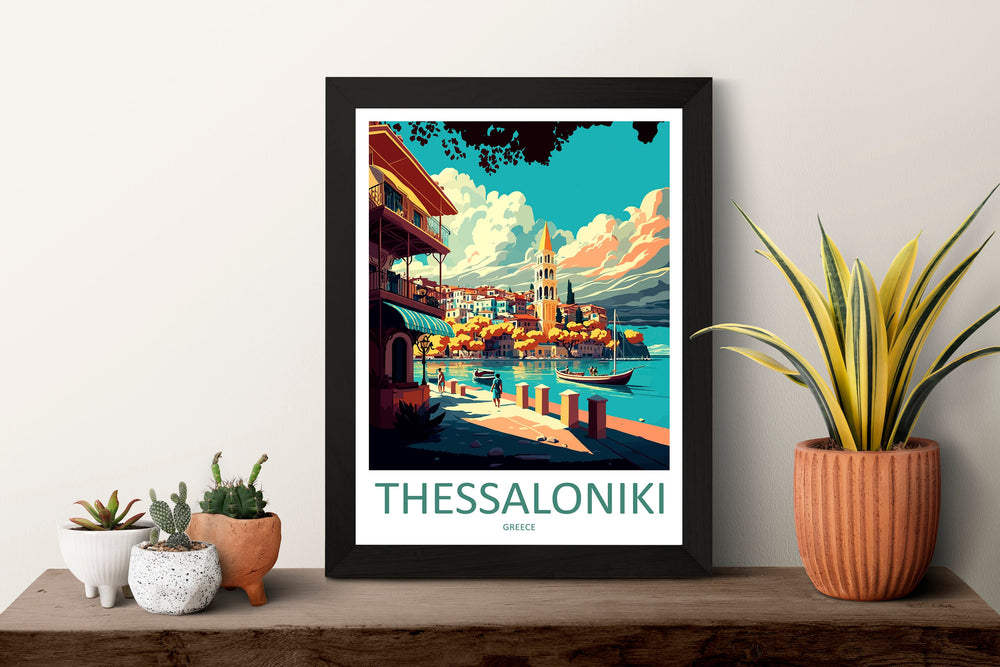 Thessaloniki Travel Print Wall Art Thessaloniki Greece Wall Hanging Home Decoration Thessaloniki Gift Art Lovers Wall Art Print Thessaloniki