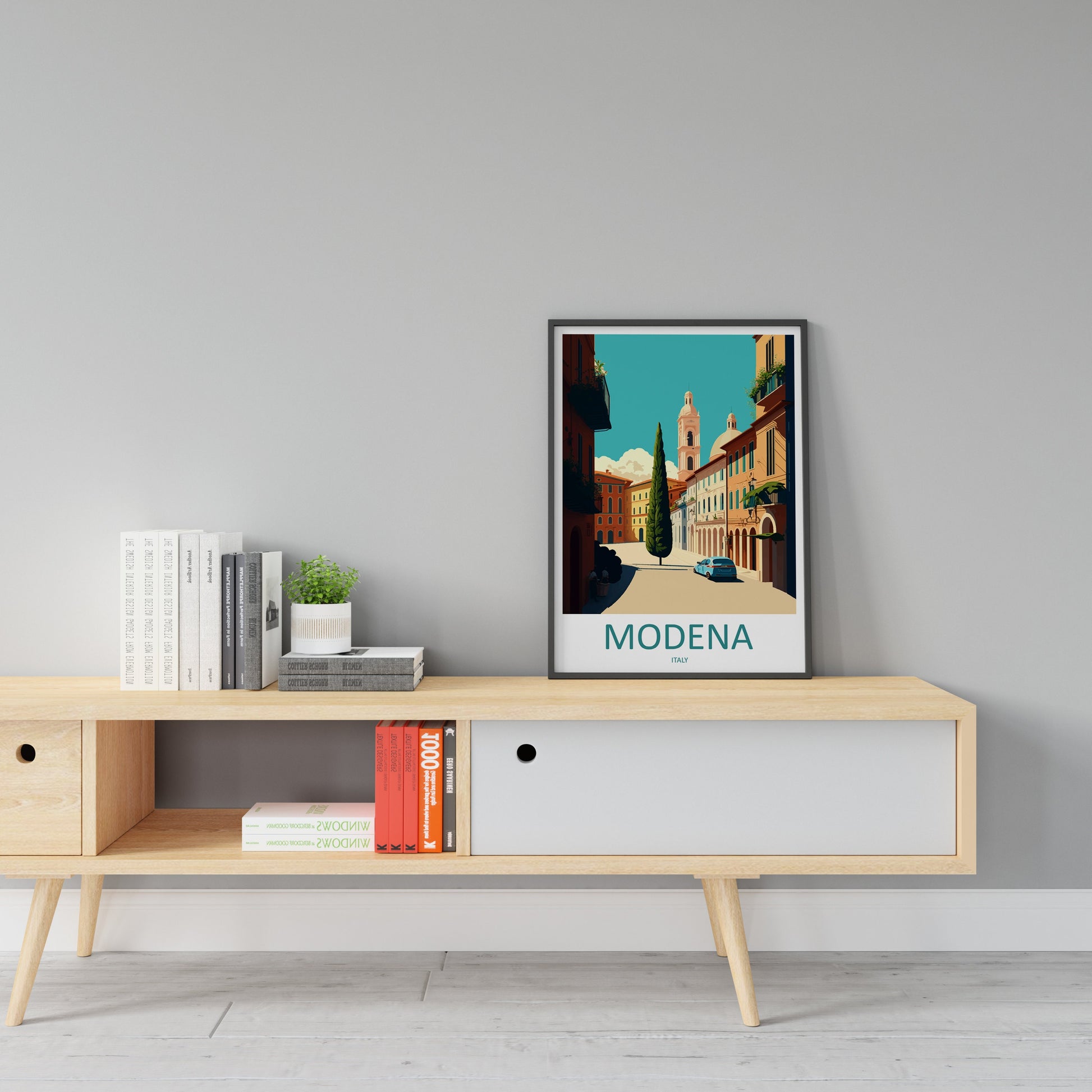 Modena Travel Print Wall Art Modena Wall Hanging Home Décor Modena Gift Art Lovers Italy Art Lover Gift Modena Print Modena Travel Gift Art