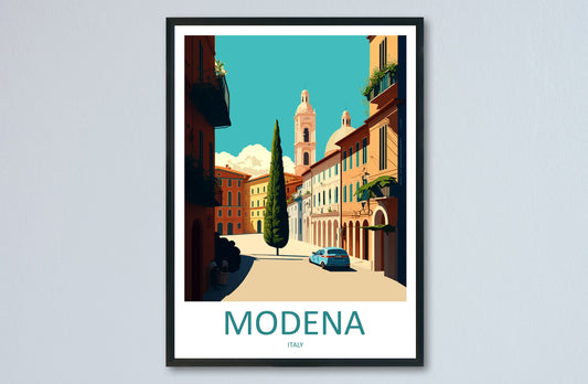 Modena Travel Print Wall Art Modena Wall Hanging Home Décor Modena Gift Art Lovers Italy Art Lover Gift Modena Print Modena Travel Gift Art