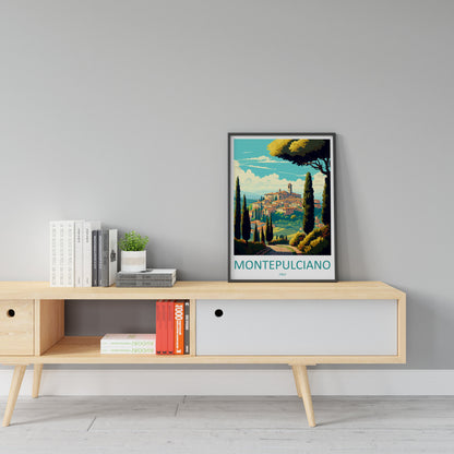 Montepulciano Travel Print Wall Art Montepulciano Wall Hanging Home Décor Montepulciano Gift Art Lovers Italy Art Lover Gift Montepulciano