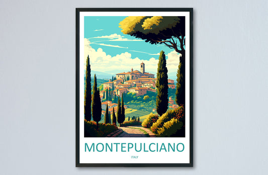 Montepulciano Travel Print Wall Art Montepulciano Wall Hanging Home Décor Montepulciano Gift Art Lovers Italy Art Lover Gift Montepulciano