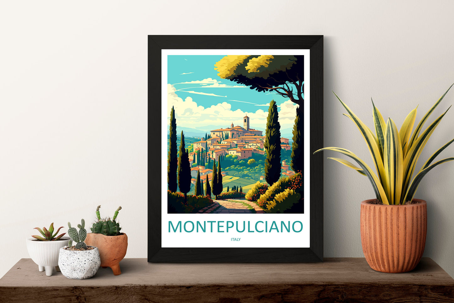 Montepulciano Travel Print Wall Art Montepulciano Wall Hanging Home Décor Montepulciano Gift Art Lovers Italy Art Lover Gift Montepulciano