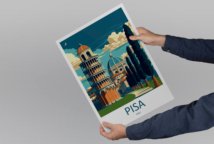 Pisa Travel Print Wall Art Pisa Wall Hanging Home Décor Pisa Gift Art Lovers Italy Art Lover Gift Pisa Print Pisa Travel Gift Poster