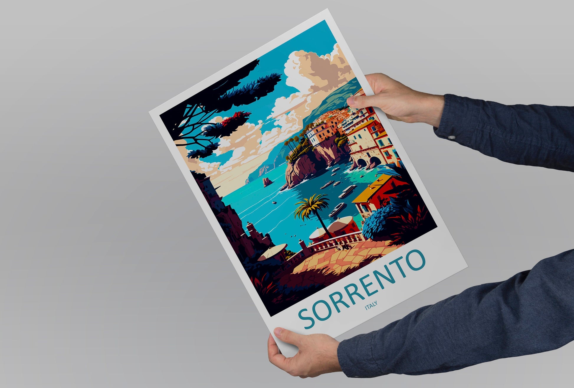 Sorrento Travel Print Wall Art Sorrento Wall Hanging Home Décor Sorrento Gift Art Lovers Italy Art Lover Gift Sorrento Print Sorrento Art
